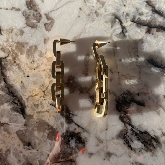 Eddie Borgo 12k Gold Vermeil Chain Link Earrings - Picture 4 of 10